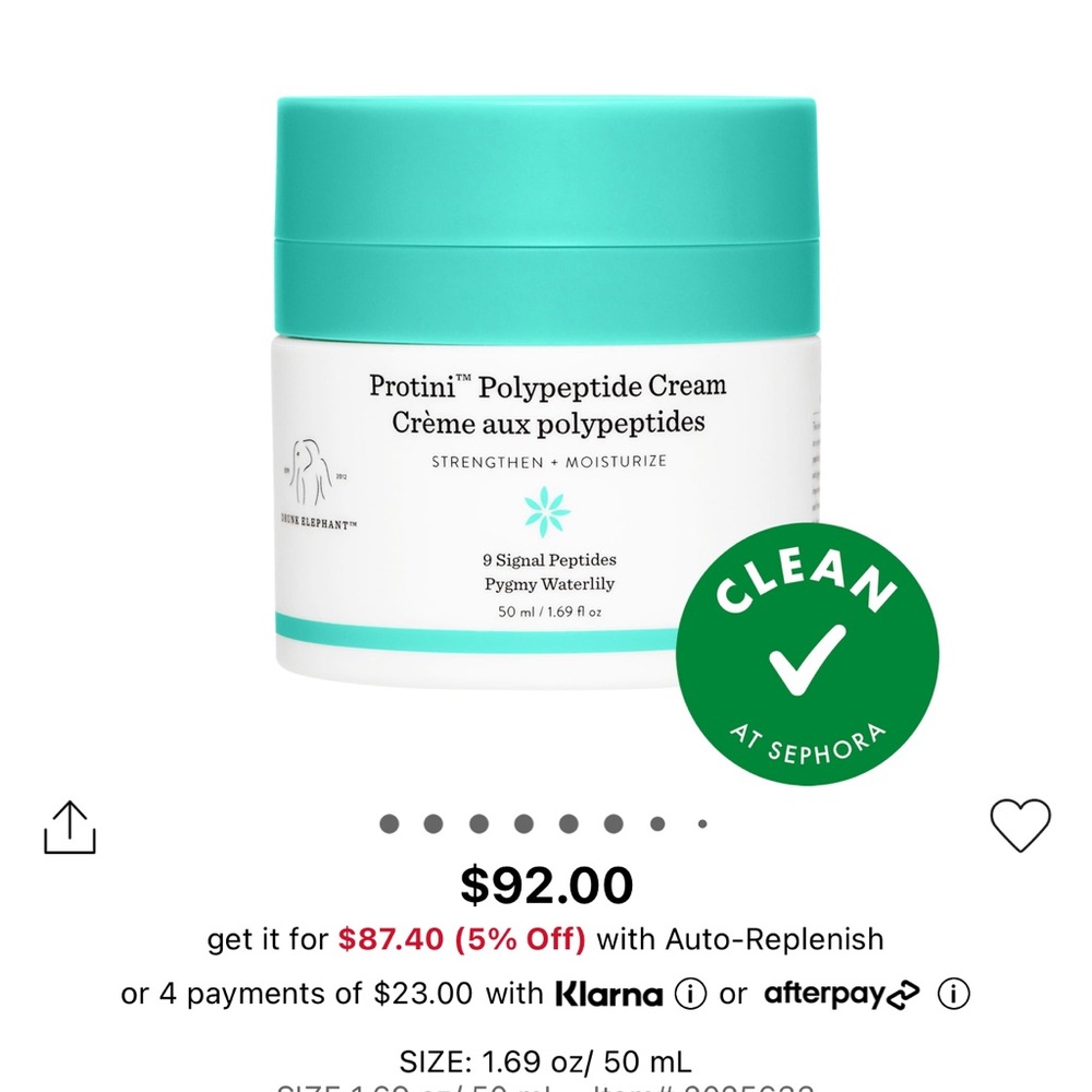 Drunk Elephant Protini Polypeptide Cream - Green